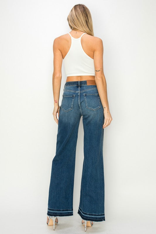 Stilla | Rise Afslappet Bred Ben Jeans