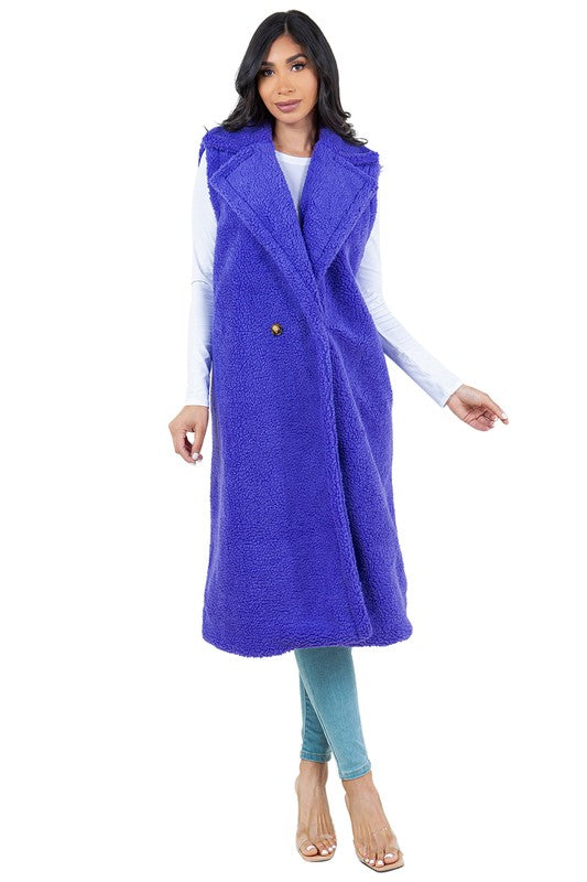 Stilla | Teddy Fleece Vest Jakke