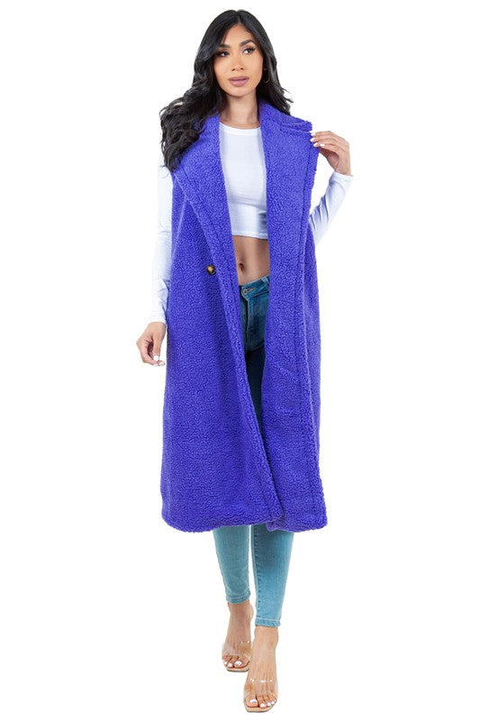 Stilla | Teddy Fleece Vest Jakke