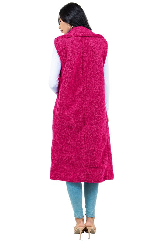 Stilla | Teddy Fleece Vest Jakke