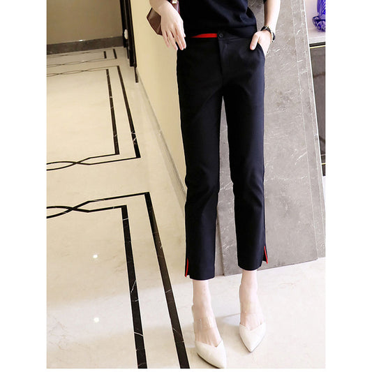 Dame Elegant jakkesæt bukser med dekoreret kant Stilla