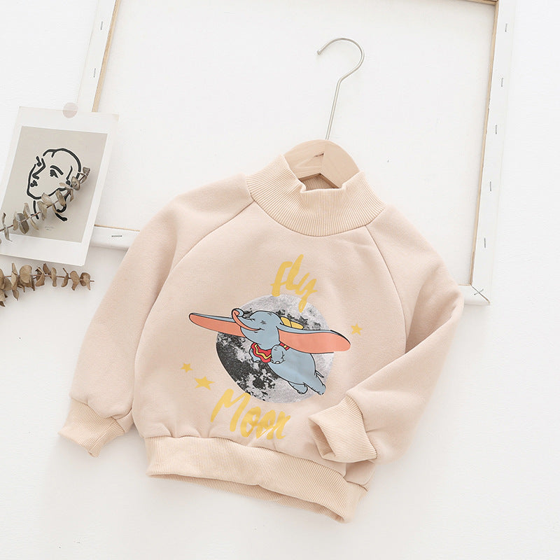 Børns grafiske trykte mock neck sweatshirt Stilla