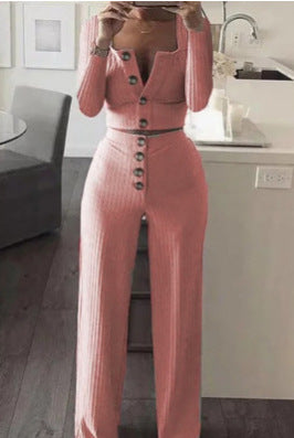 Dame jumpsuit med knapdetaljer og tætsiddende pasform Stilla