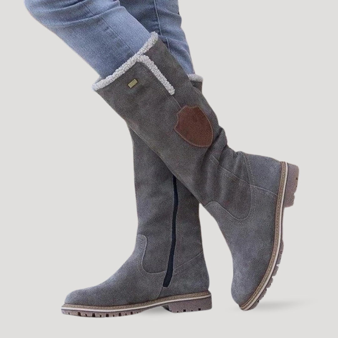 Stilla | Rugged Suede Knæstøvler