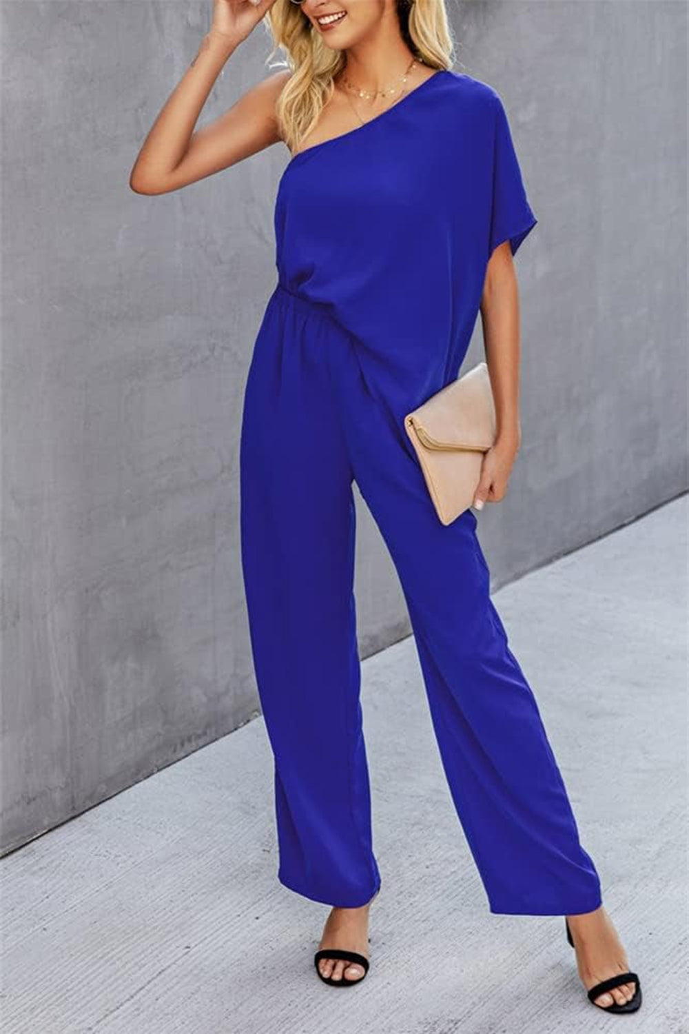 Stilla | Skulder Kort Ærme Jumpsuit