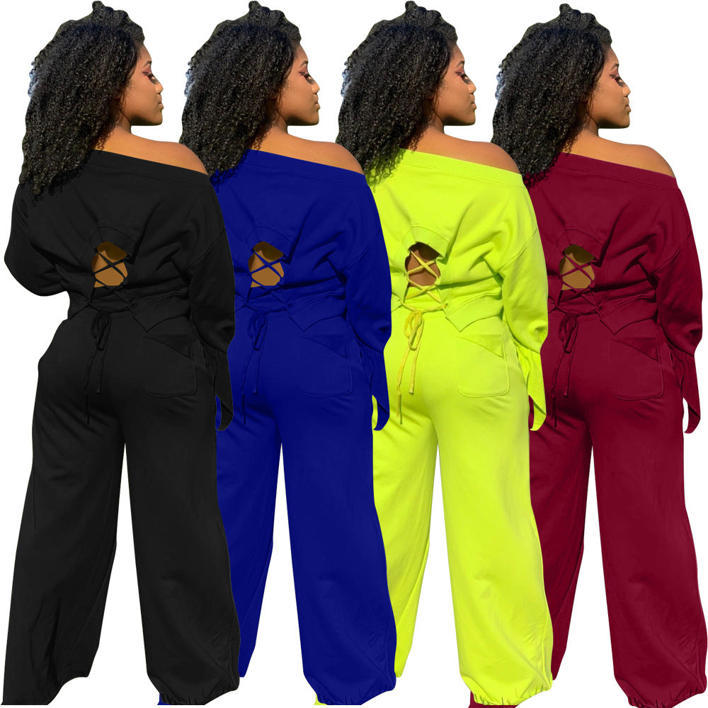 Dame afslappet og moderigtigt fritidssæt med raffinerede detaljer Stilla