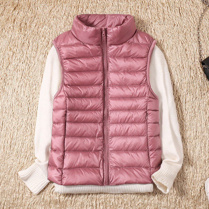 Stilla | Vandafvisende Bodywarmer Med Hvide Andefjer