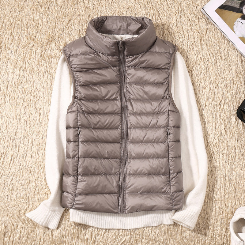 Stilla | Vandafvisende Bodywarmer Med Hvide Andefjer