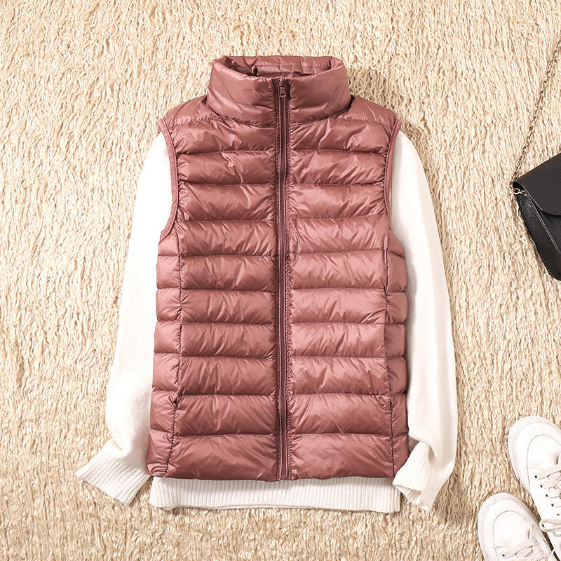 Stilla | Vandafvisende Bodywarmer Med Hvide Andefjer
