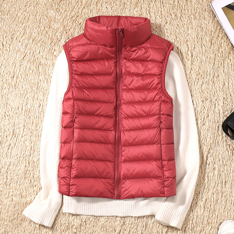 Stilla | Vandafvisende Bodywarmer Med Hvide Andefjer