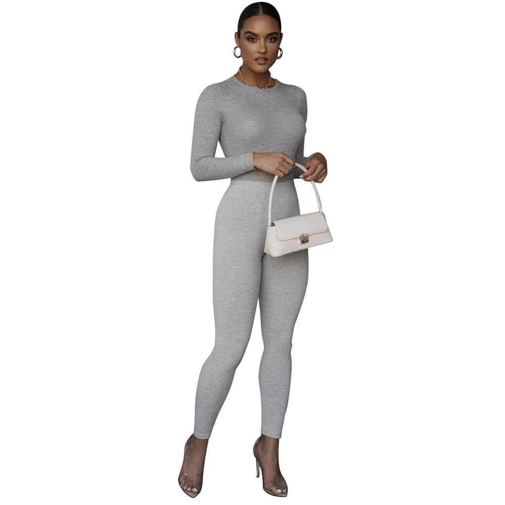 Dame Centreret Langærmet Jumpsuit Stilla