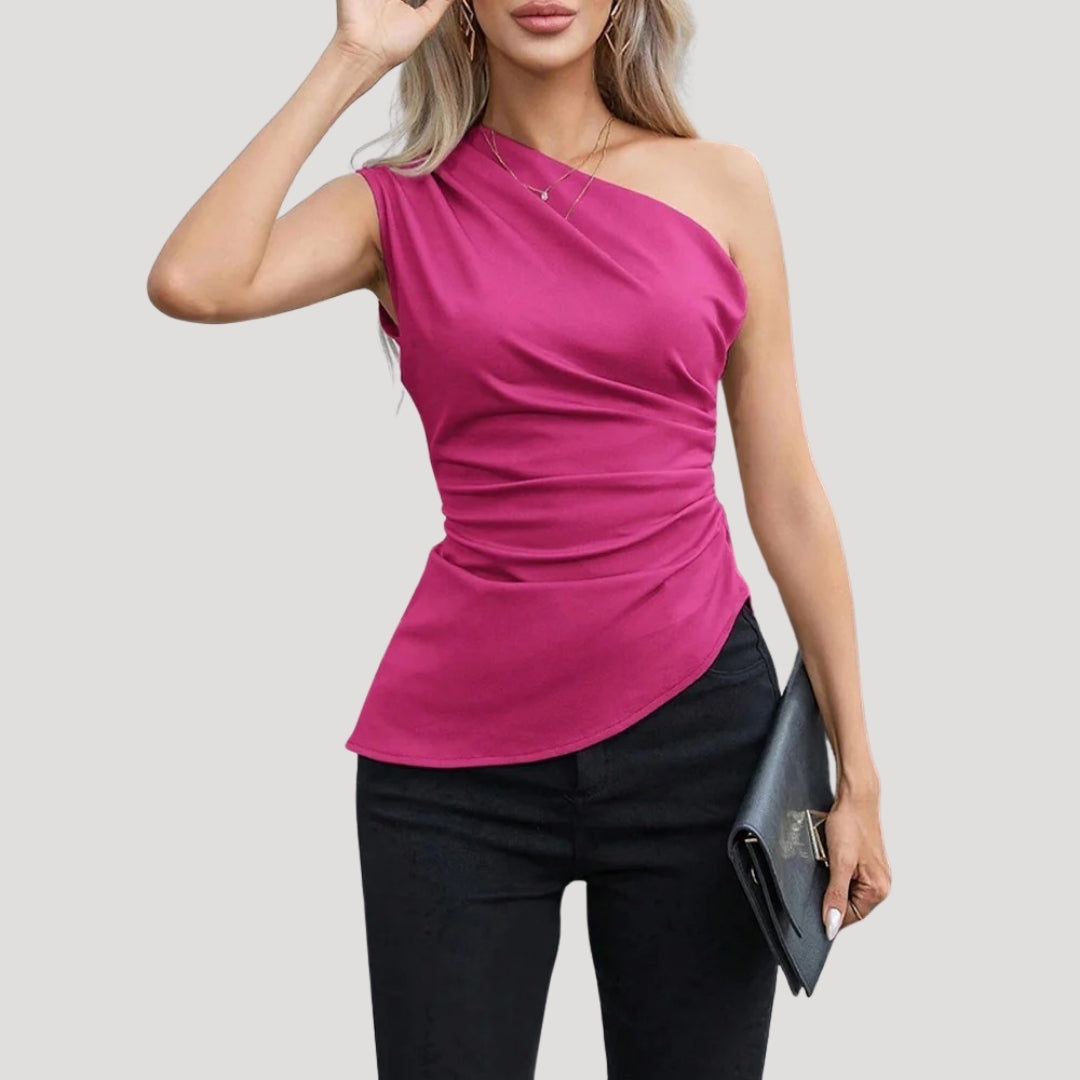 Stilla | Elegant En Skulder Rynket Top