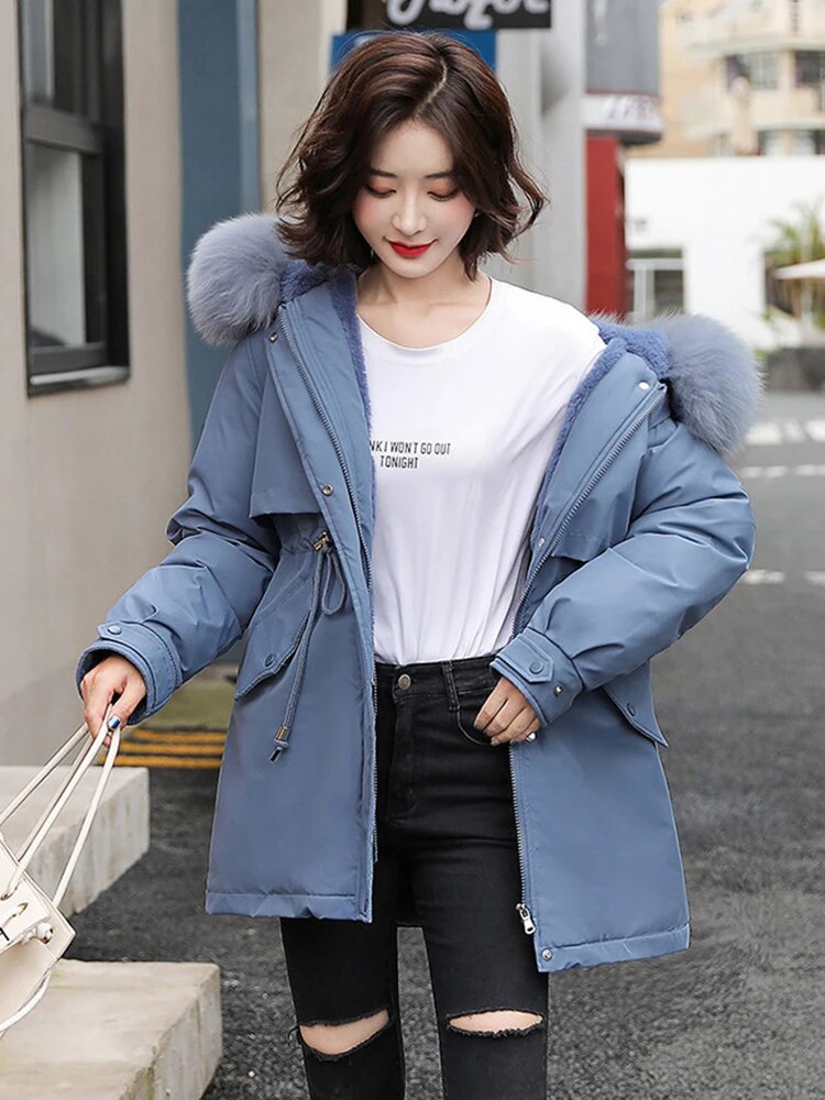 Stilla | Women's Hooded Jacket Warm Quilted Parka Women's Windbreaker Coat