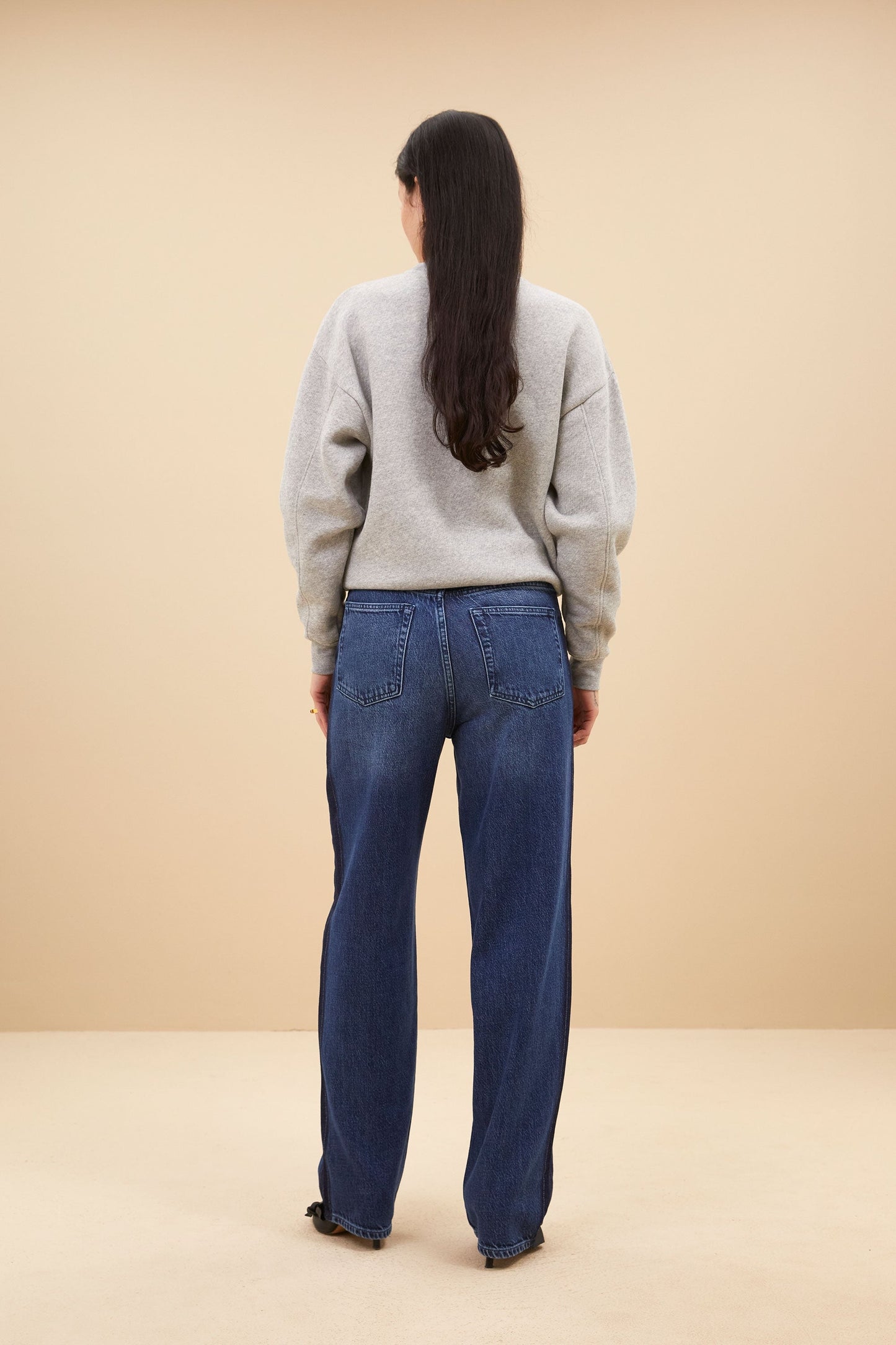 Stilla | Pullover Bas Luck Melange Grå
