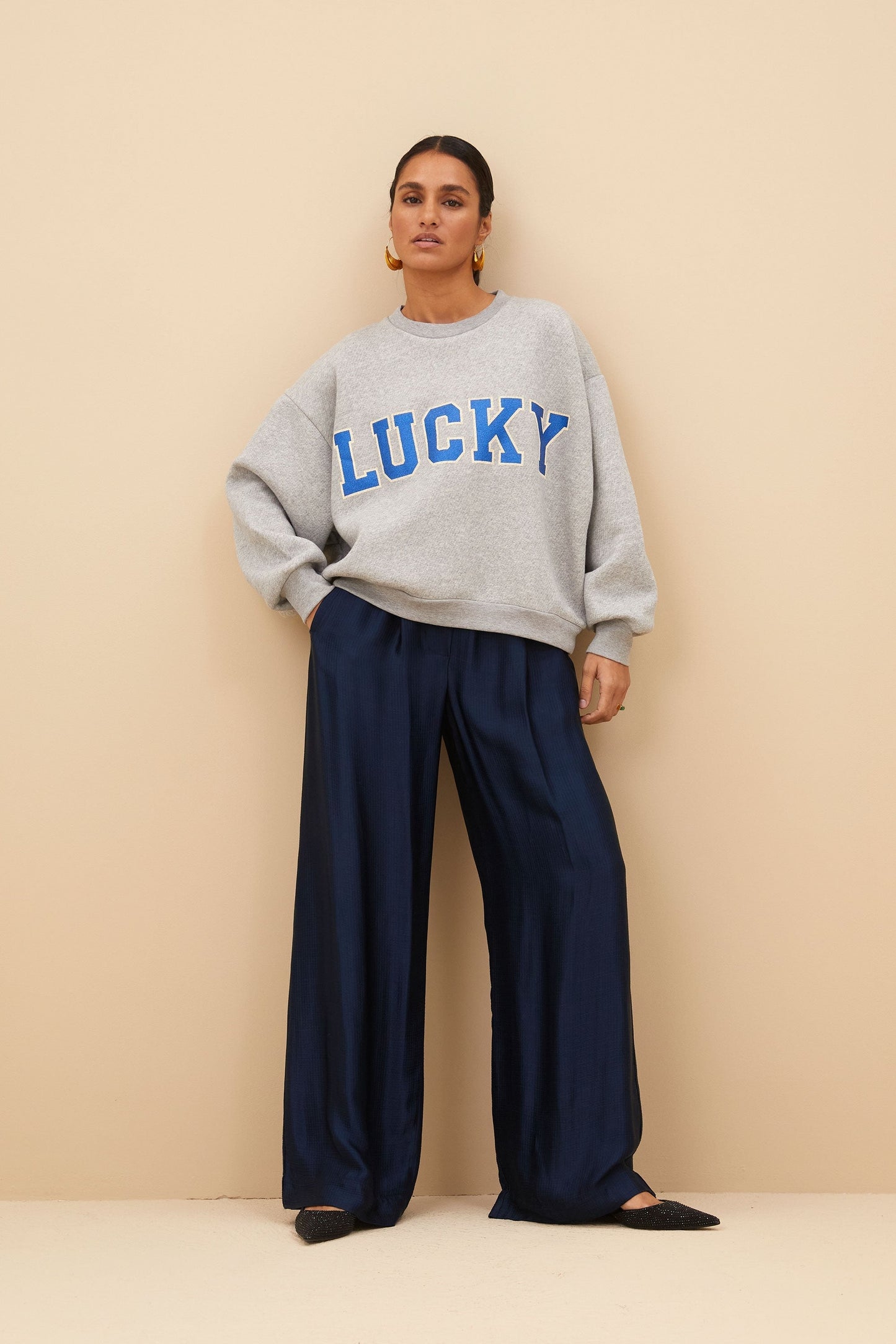 Stilla | Pull Melange Bibi Lucky Sparkle Grå