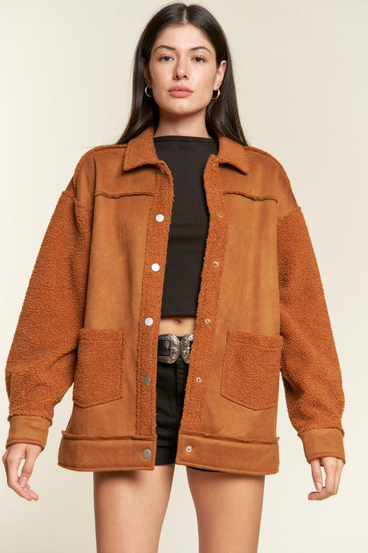 Stilla | Pels- Og Suede Jakke