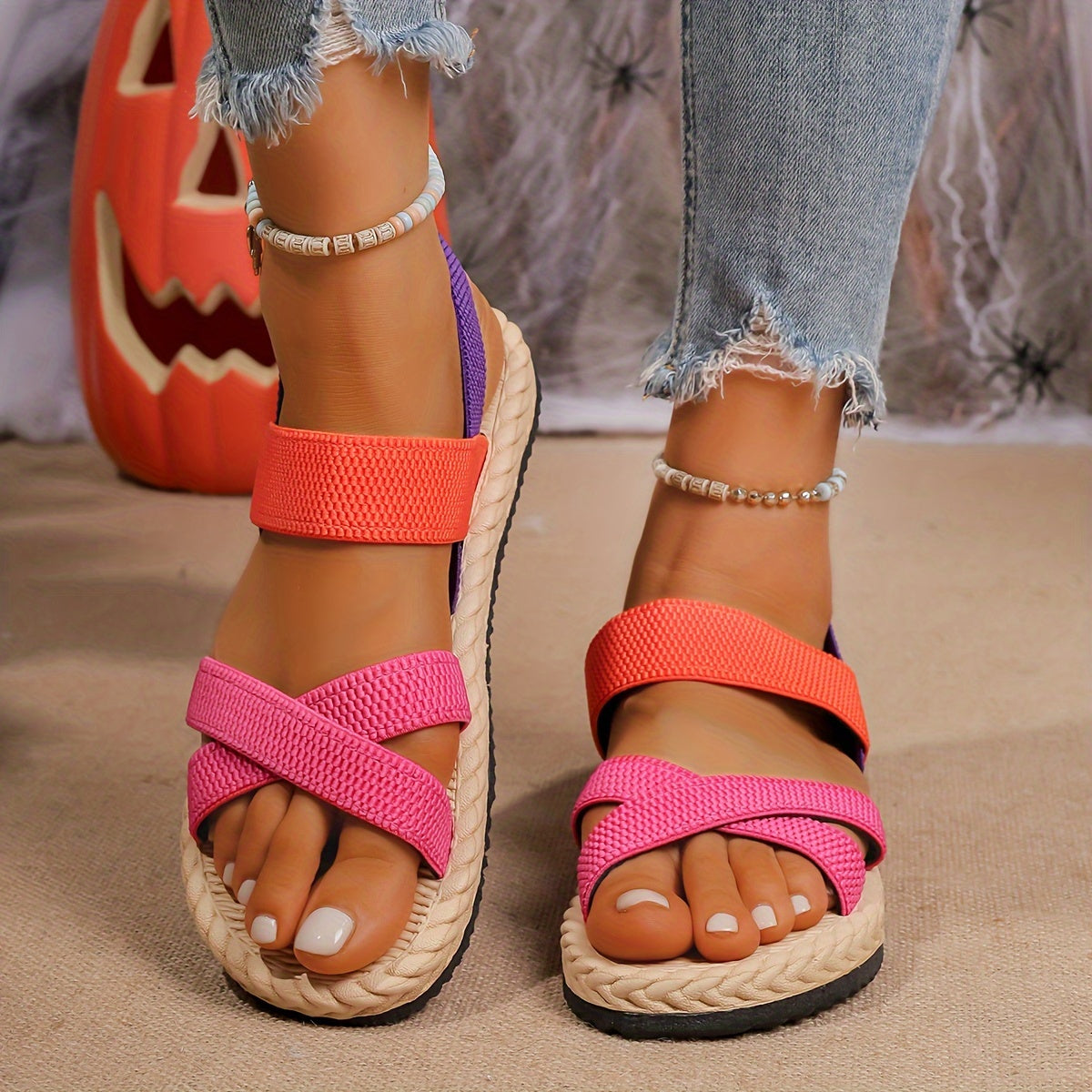 Stilla | Dame Lette Sandaler Med Krydsparti