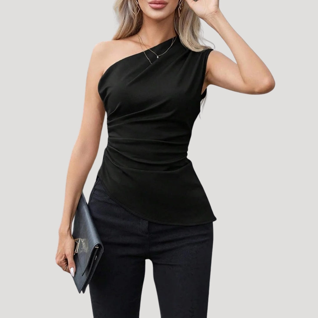 Stilla | Elegant En Skulder Rynket Top