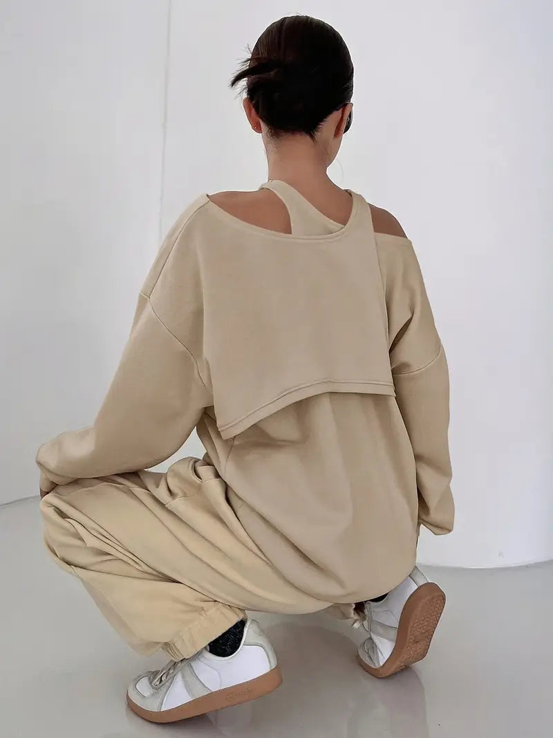 Stilla | Sweatshirt Off Shoulder i Bomuld