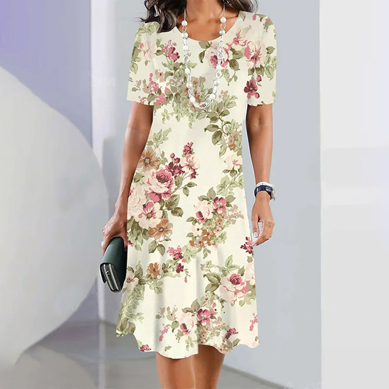 Stilla | Elegant Kjole med Blomster