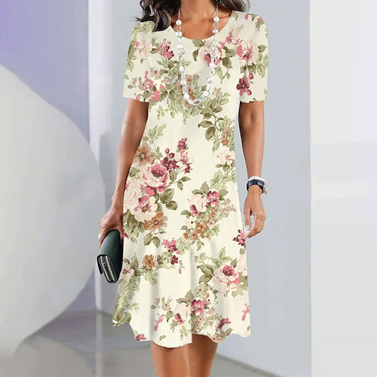 Stilla | Elegant Kjole med Blomster