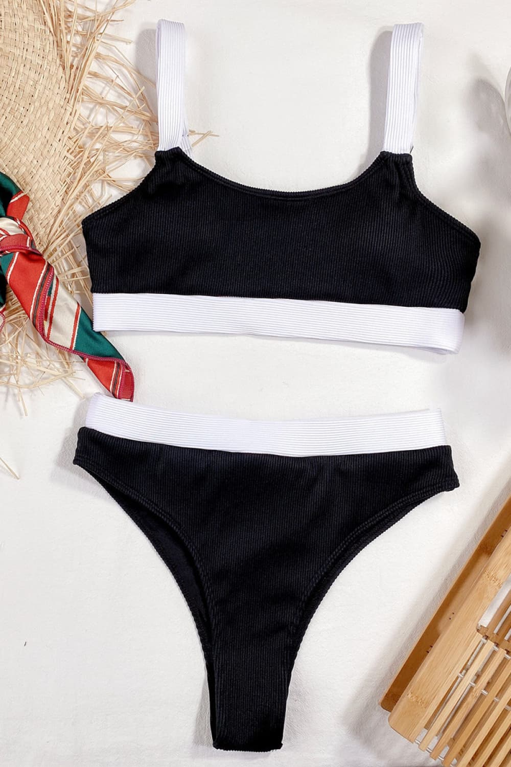 Stilla | Block Scoop Neck Bikini Sæt
