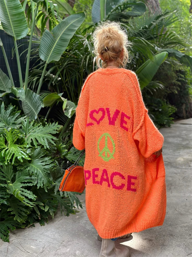 Stilla | Farverig Love Cardigan