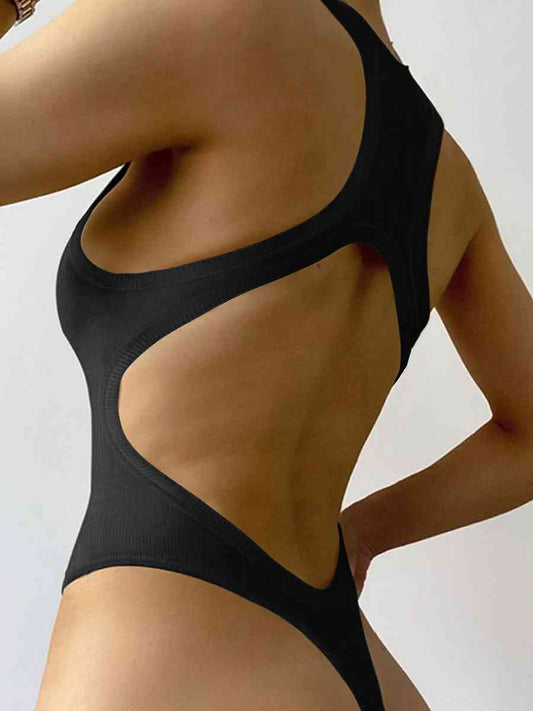Stilla | Hals Åben Ryg Ribbet Ærmeløs Bodysuit
