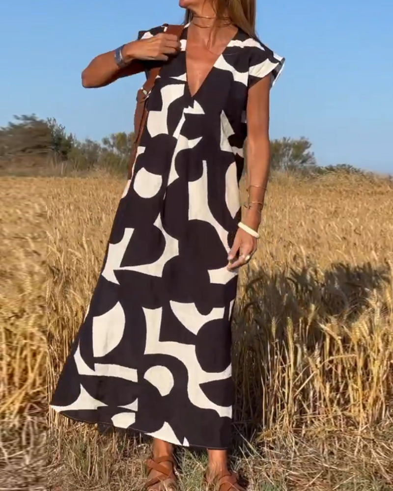 Stilla | V Hals Kjole Eksplosion Af Stil Og Elegance!
