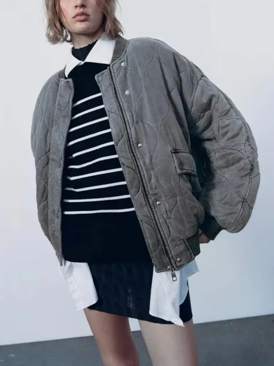 Stilla | Veste i bomuld med rund hals