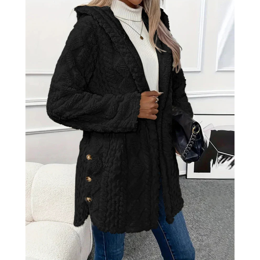Stilla | Damen Hoodie Varm Strikjakke