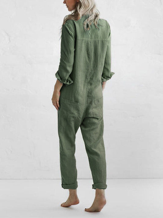 Stilla | Jumpsuit i bomuld med masser af lommer