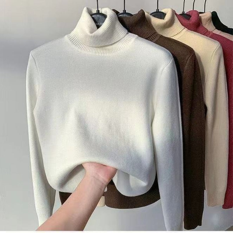 Stilla | Varm Plys Turtle Neck Sweater