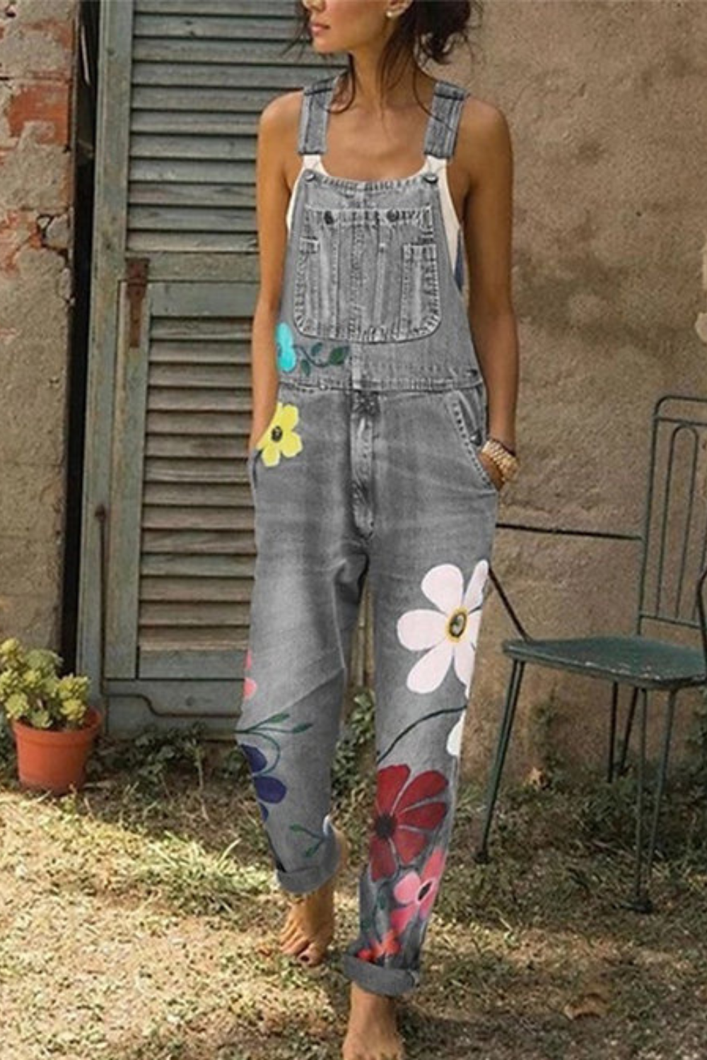 Stilla | Ærmeløs Denim-overall