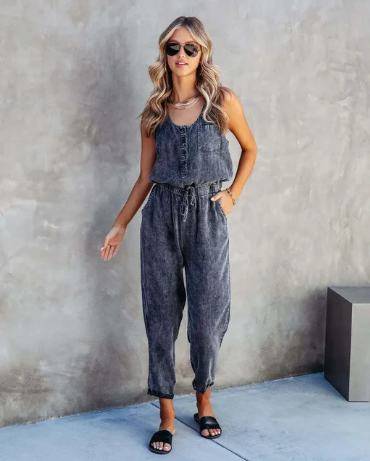 Stilla | Forår Sommer Nyheder Dame Denim Jumpsuit