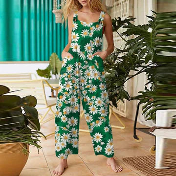 Stilla | Jumpsuit med blomstermønster til kvinder