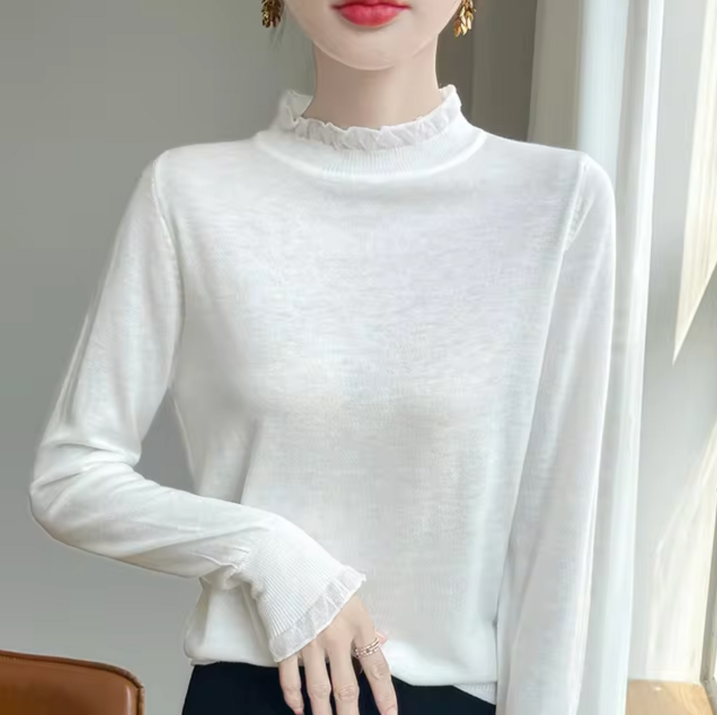 Stilla | Cashmere Rullekrave Sweatshirt