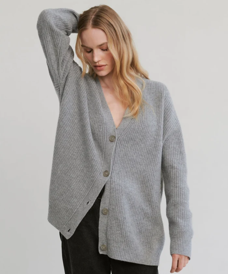 Stilla | Ribbstrik Cardigan Dame