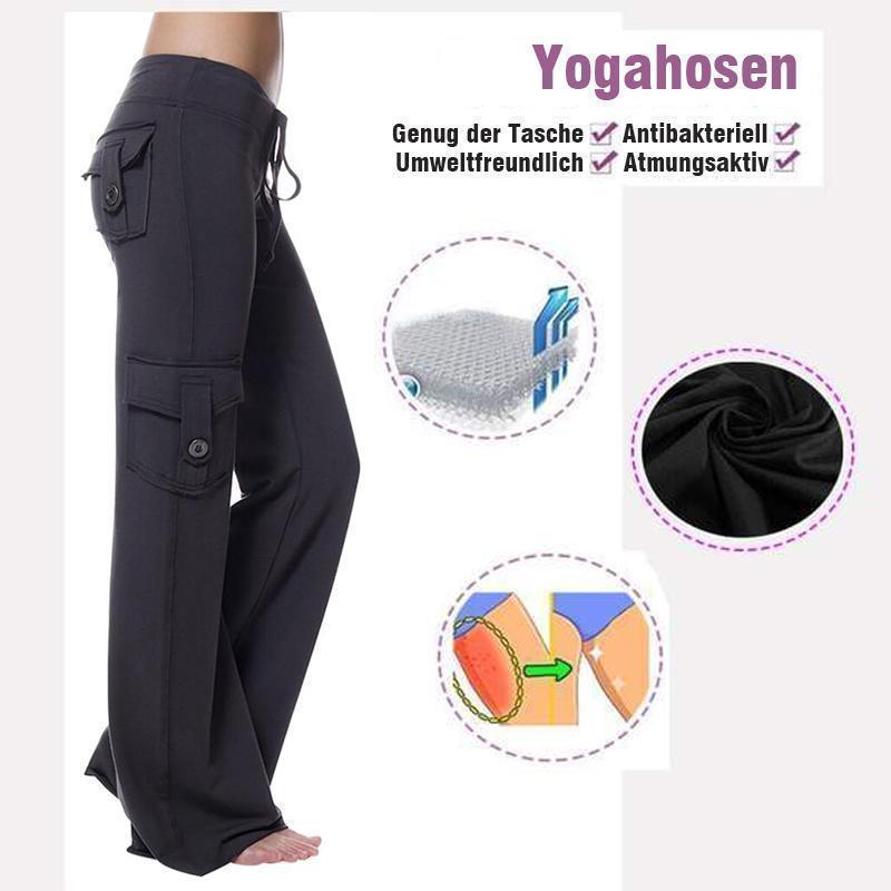 Stilla | Elastisk Miljøvenlig Bambus Yoga Bukser Med Lommer