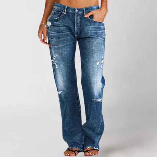 Stilla | Løse Vidde Skåret Jeans Til Damer