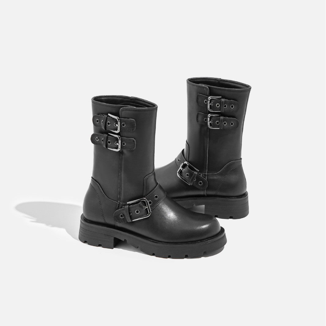 Stilla | Mid Calf Biker Ride Støvler