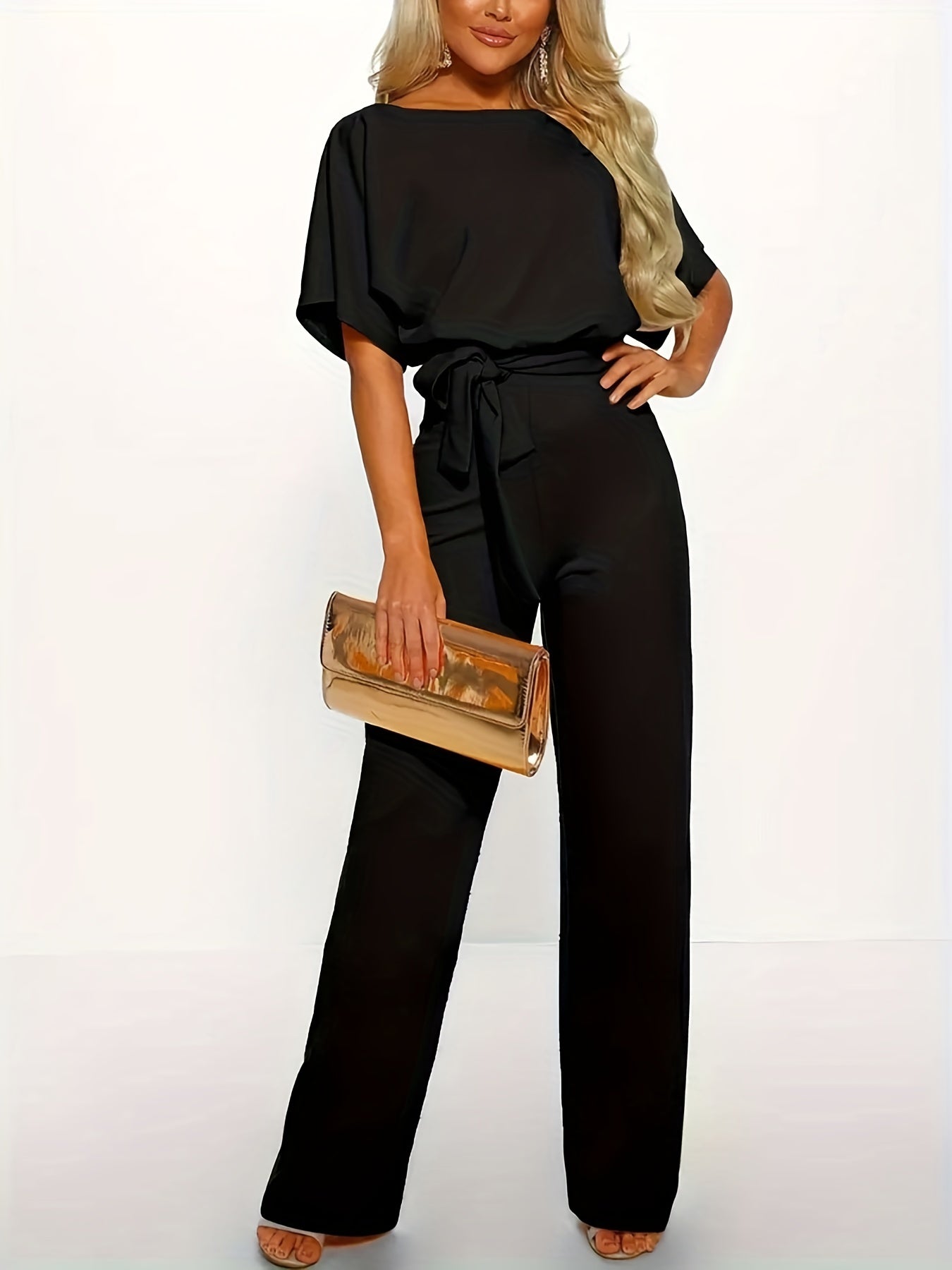 Stilla | Bred Jumpsuit Med Linning