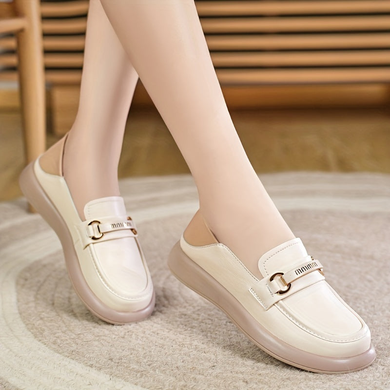 Stilla | Dame Loafer Beige Skridsikre Og Komfortable Slip on Sko