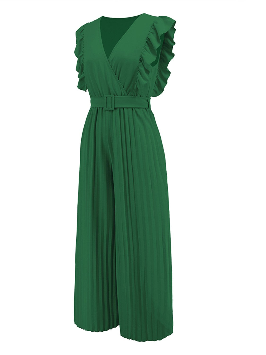 Stilla | Surplice Cap Sleeve Jumpsuit