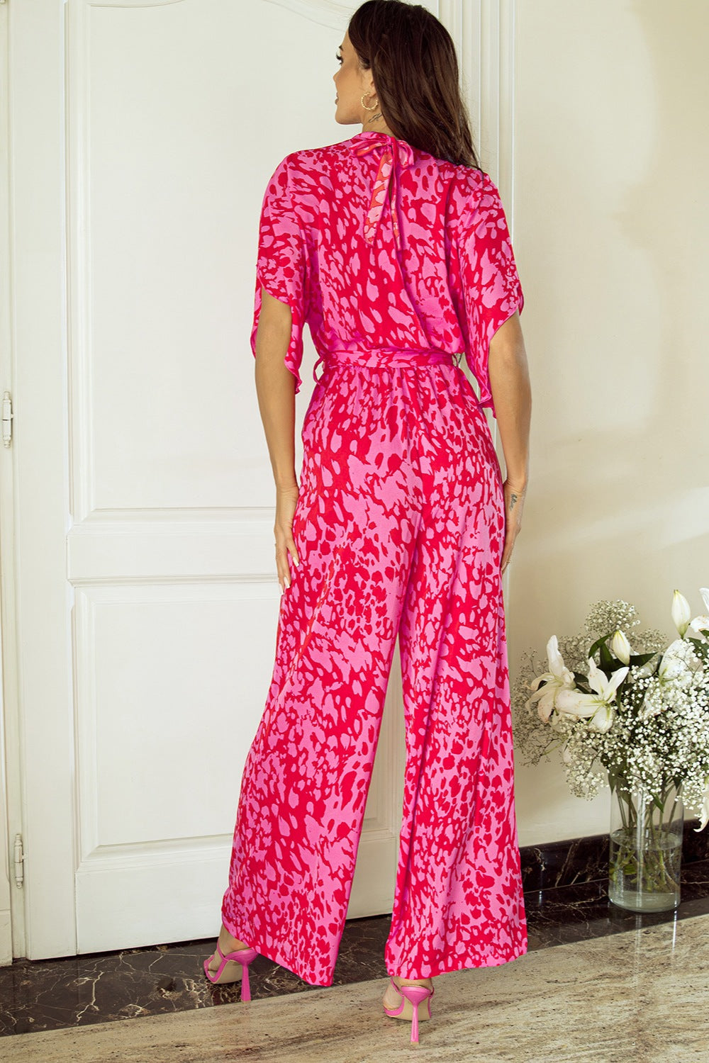 Stilla | Mock Neck Kimono Ærme Jumpsuit