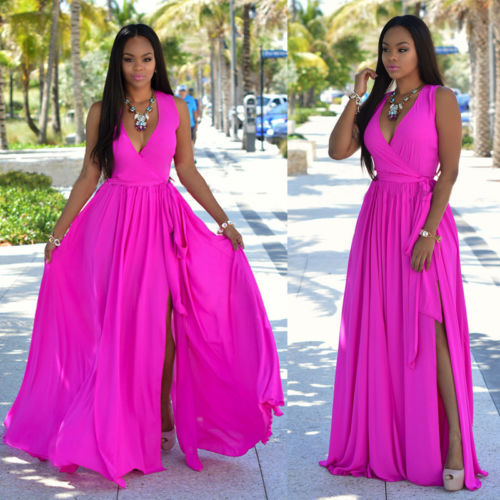 Dame A-linje Chiffon Maxikjole med Bånd Stilla