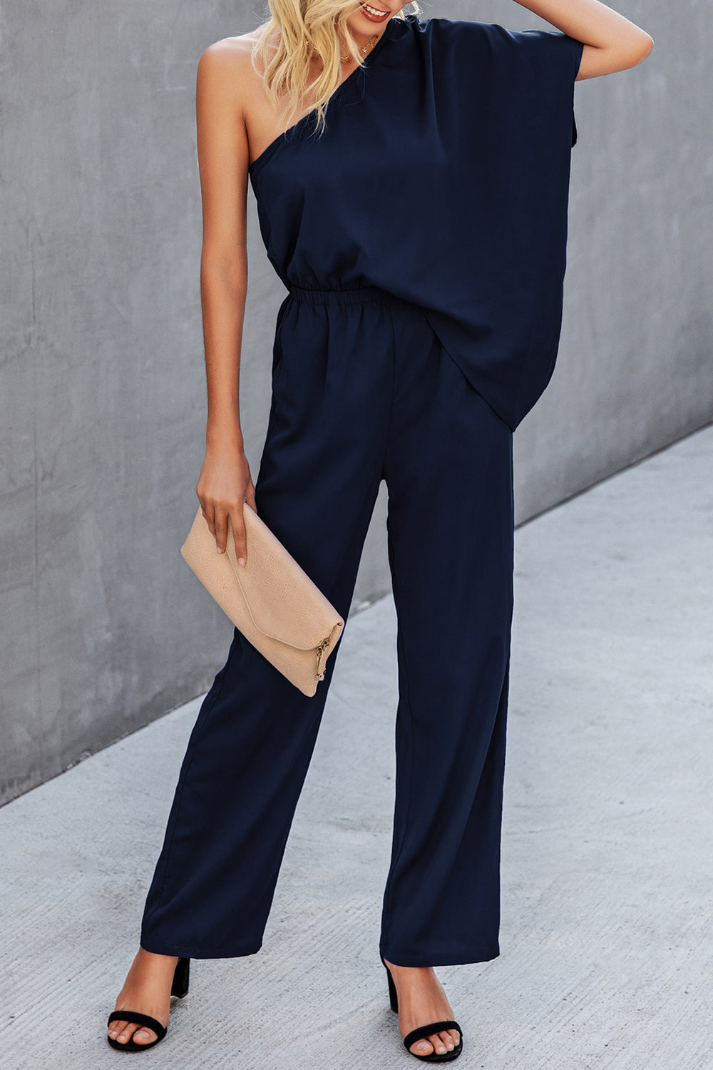 Stilla | Skulder Kort Ærme Jumpsuit
