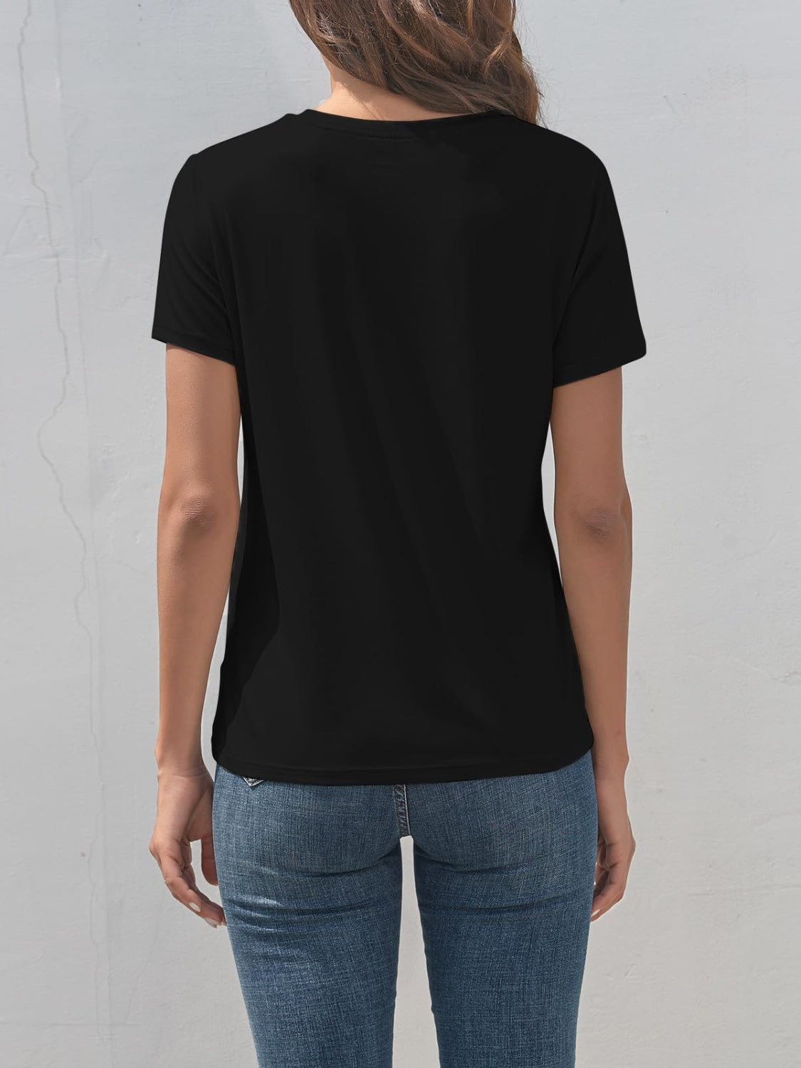 Stilla | Grafisk Rund Hals T-shirt