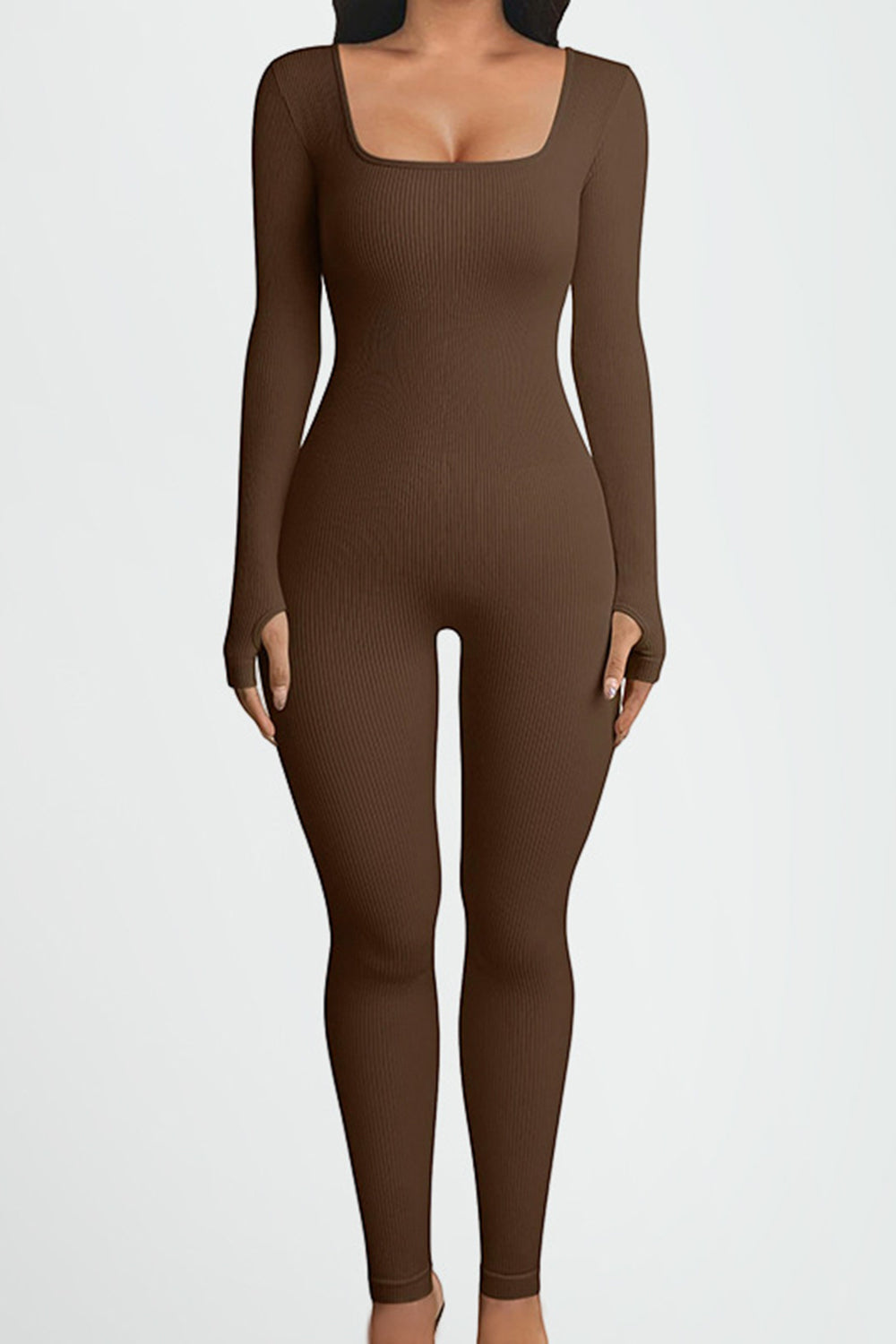 Stilla | Neck Langærmet Aktiv Jumpsuit