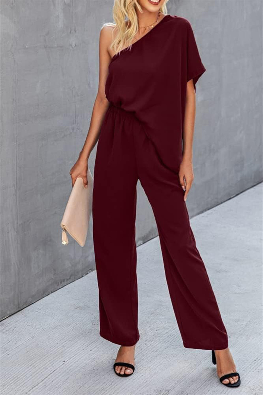 Stilla | Skulder Kort Ærme Jumpsuit